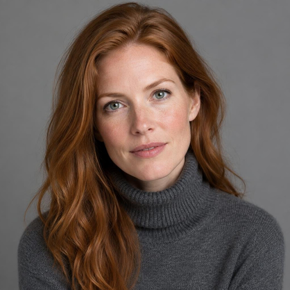 Danish female photo editor portrait